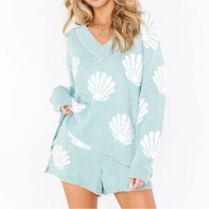 Sea Shell Patterned Knit Set